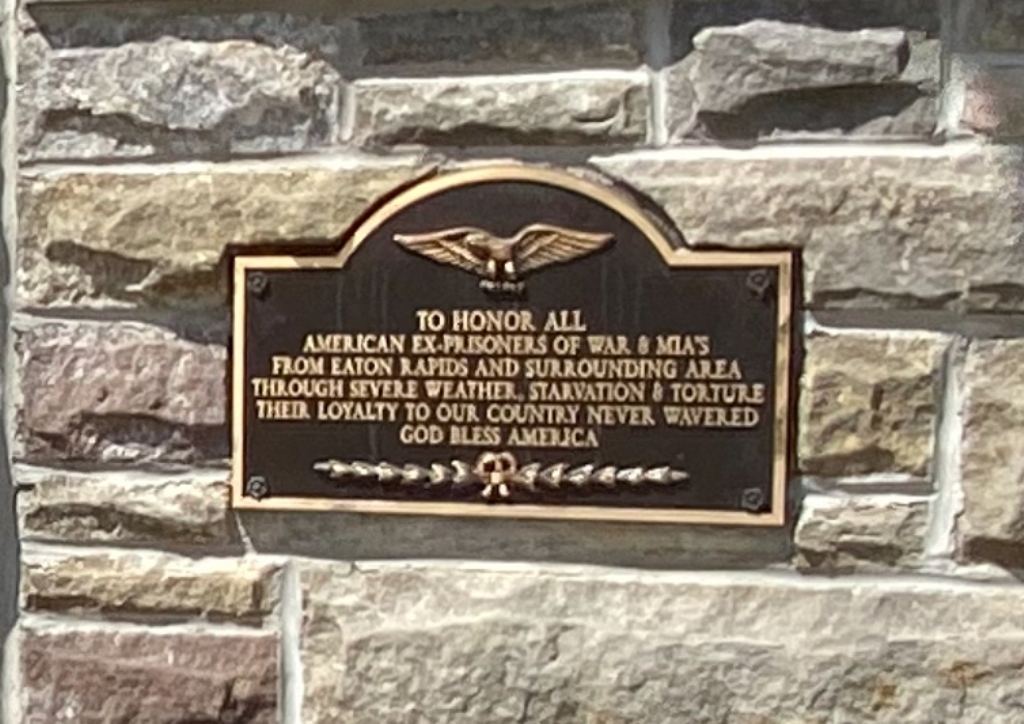 EATON RAPIDS COMMUNITY WAR MEMORIAL PLAQUE B