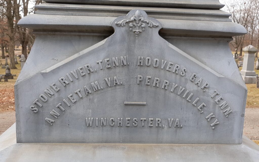 QUINCY, MICHIGAN CIVIL WAR MEMORIAL STONE D