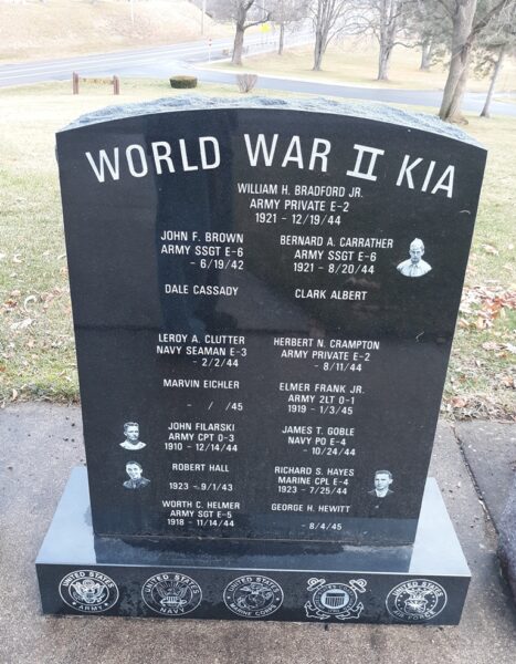 “A GATHERING OF FLAGS” WAR MEMORIAL HONOR ROLL STONE L