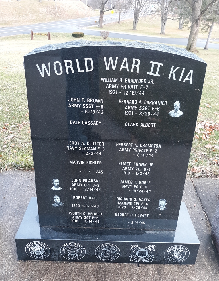“A GATHERING OF FLAGS” WAR MEMORIAL HONOR ROLL STONE L