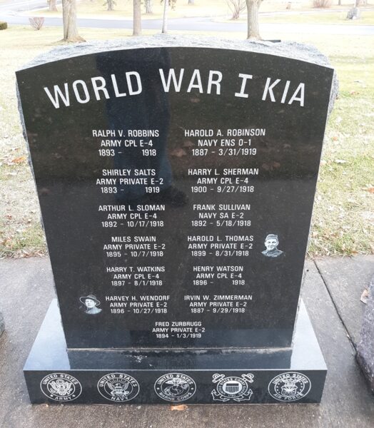 “A GATHERING OF FLAGS” WAR MEMORIAL HONOR ROLL STONE F