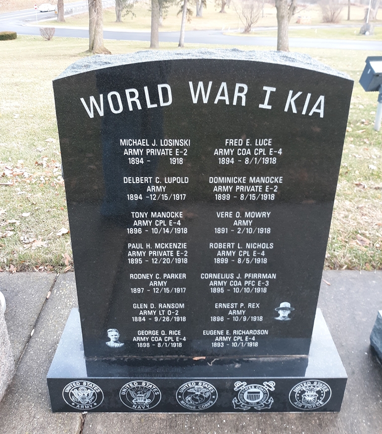 “A GATHERING OF FLAGS” WAR MEMORIAL HONOR ROLL STONE E