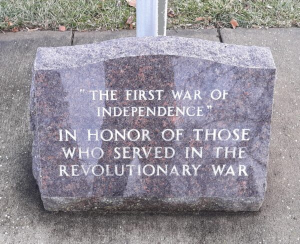 “A GATHERING OF FLAGS” WAR MEMORIAL STONE K