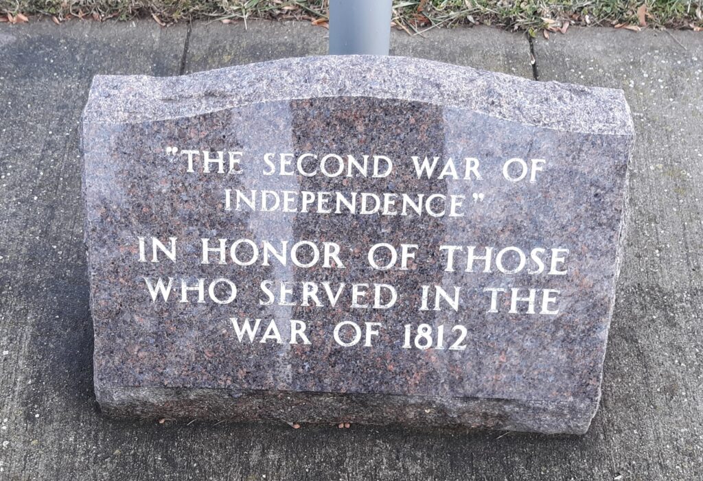 “A GATHERING OF FLAGS” WAR MEMORIAL STONE J