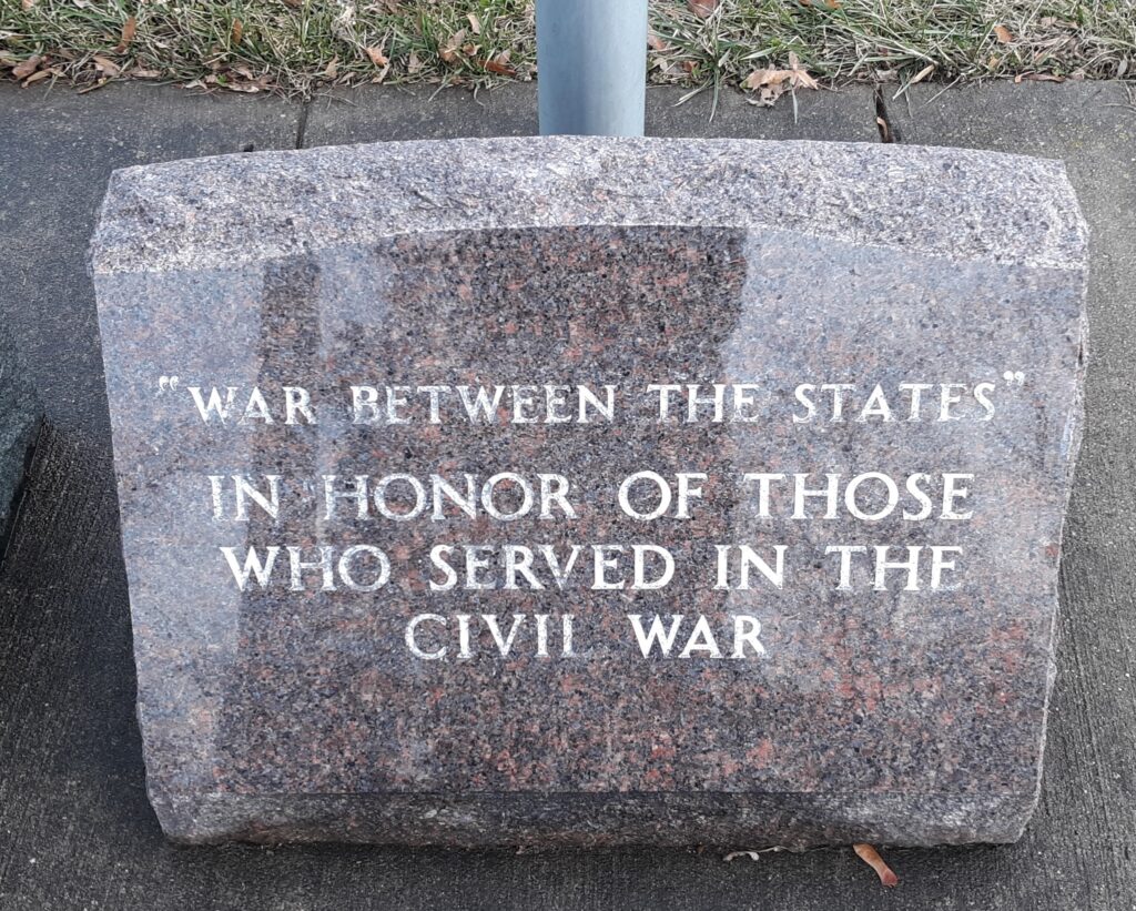 “A GATHERING OF FLAGS” WAR MEMORIAL STONE H