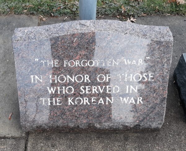 “A GATHERING OF FLAGS” WAR MEMORIAL STONE C