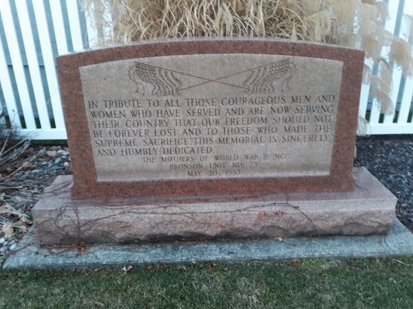 BRONSON WORLD WAR II MEMORIAL
