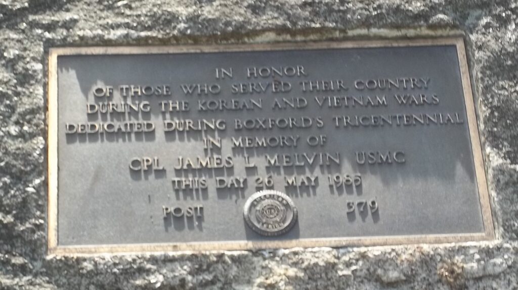BOXFORD’S TRICENTENNIAL KOREAN AND VIETNAM WARS MEMORIAL PLAQUE
