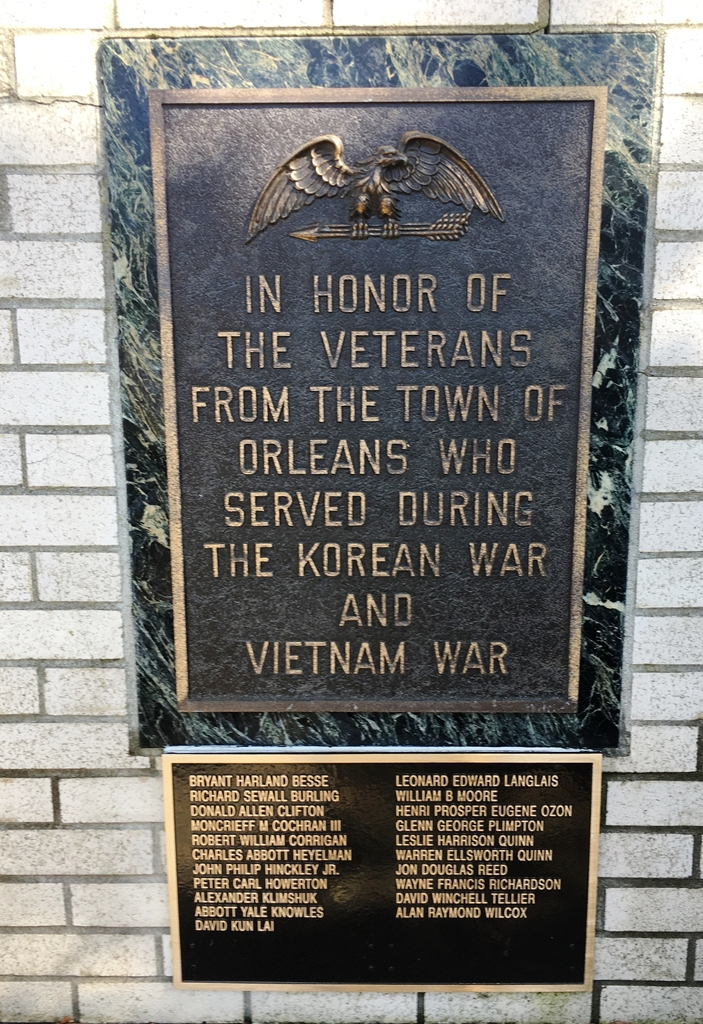 ORLEANS KOREAN WAR AND VIETNAM WAR MEMORIAL PLAQUE