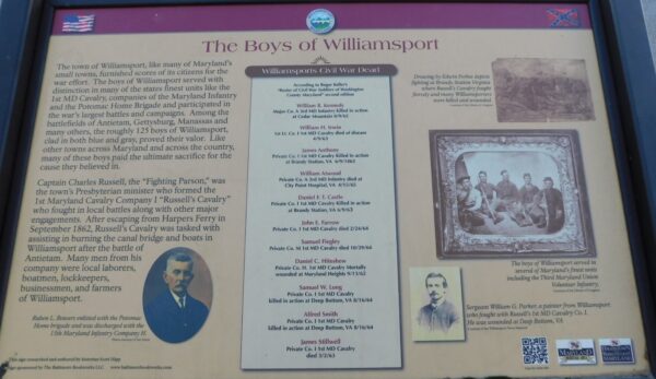THE BOYS OF WILLIAMSPORT WAR MEMORIAL PANEL