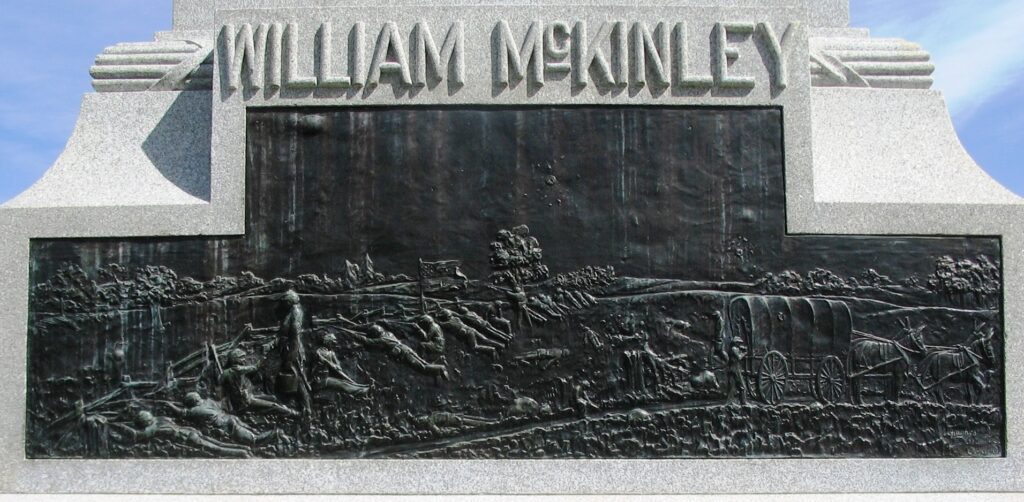 WILLIAM MCKINLEY WAR MEMORIAL PLAQUE A