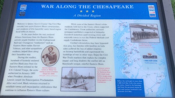 WAR ALONG THE CHESAPEAKE A DIVIDEDS REGION MEMORIAL MARKER