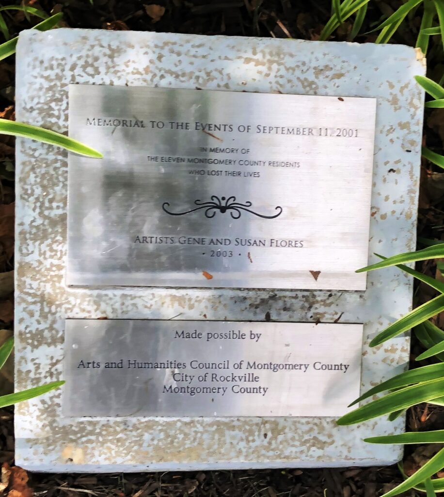 MONTGOMERY COUNTY EVENTS OF SEPTEMBER 11, 2001 MEMORIAL PLAQUE A