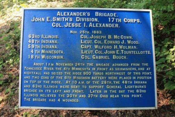 ALEXANDER’S BRIGADE MEMORIAL PLAQUE