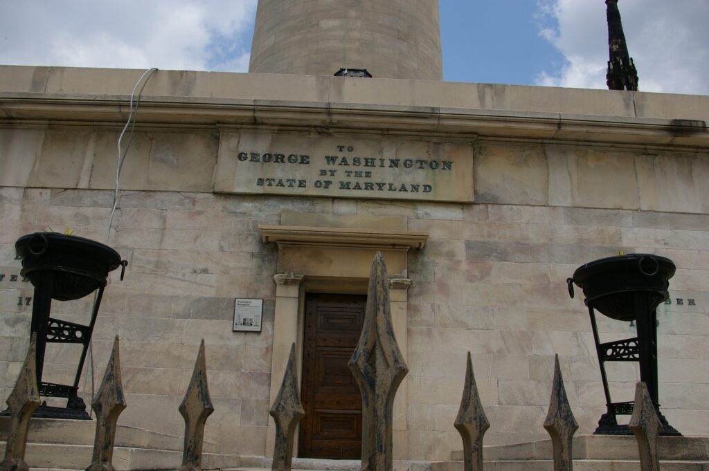 WASHINGTON MONUMENT BY THE STATE OF MARYLAND STONE