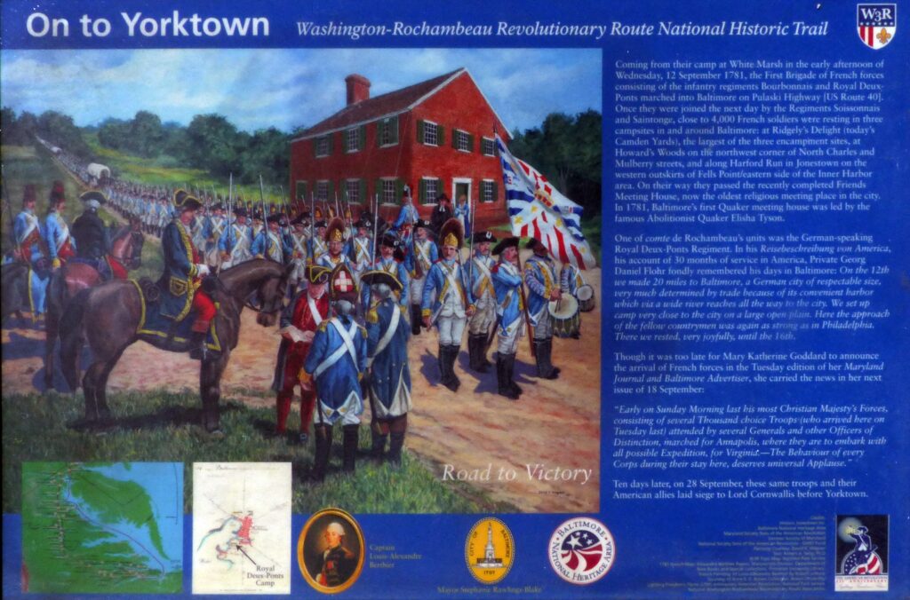 ON TO YORKTOWN REVOLUTIONARY WAR MEMORIAL PANEL I