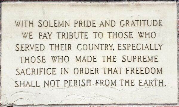 LAVALE VOL., FIRE DEPT. VETERANS MEMORIAL TABLET