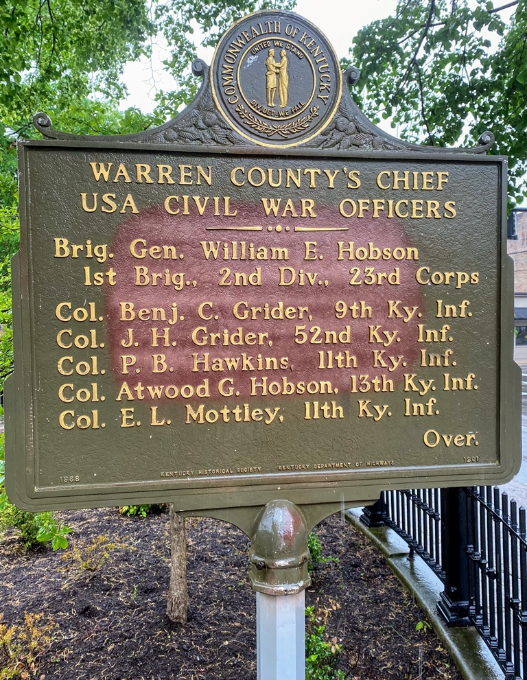 WARREN COUNTY’S CHIEF USA CIVIL WAR OFFICERS MEMORIAL MARKER RESTORED