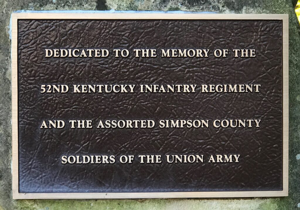 SIMPSON COUNTY CIVIL WAR MEMORIAL PLAQUE