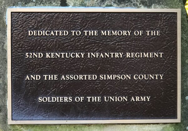 SIMPSON COUNTY CIVIL WAR MEMORIAL PLAQUE