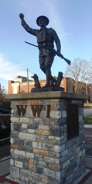 ROWAN COUNTY WORLD WAR I MEMORIAL RESTORED PEDESTAL