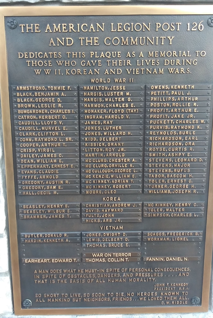 ROWAN COUNTY WORLD WAR I MEMORIAL PLAQUE C