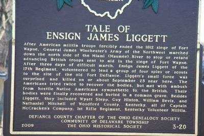 TALE OF ENSIGN JAMES LIGGETT MEMORIAL MARKER