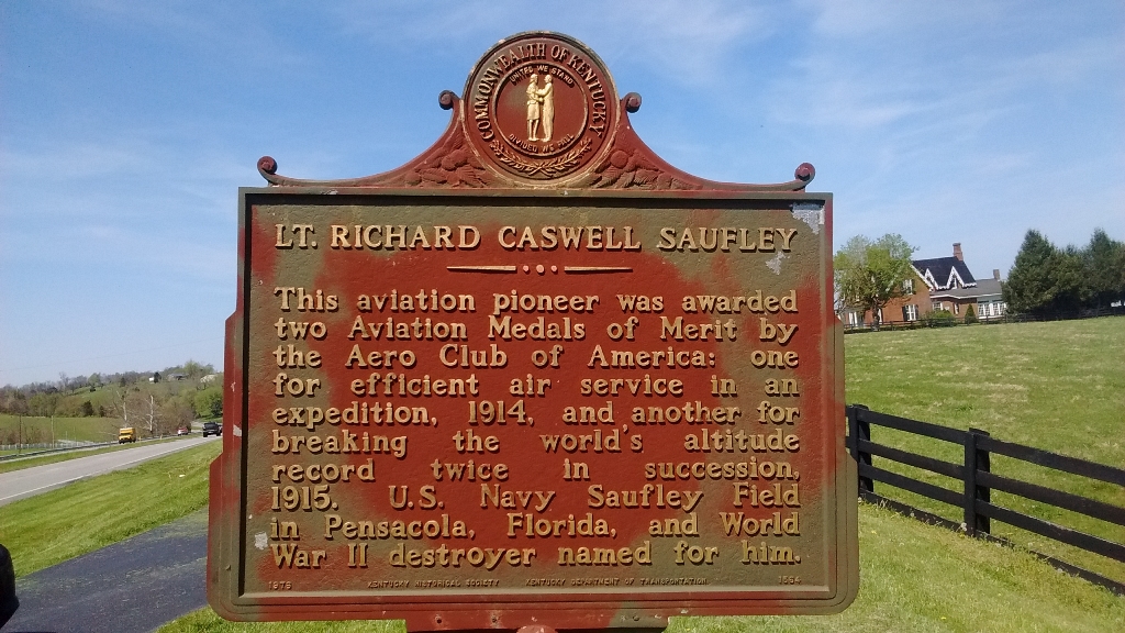 LT. RICHARD CASWELL SAUFLEY MEMORIAL MARKER