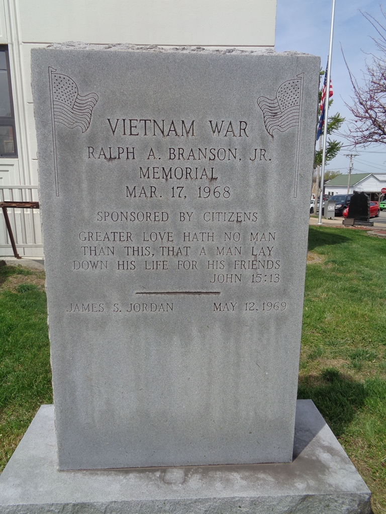 VIETNAM WAR RALPH A. BRANSON, JR. MEMORIAL