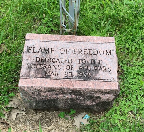 “FLAME OF FREEDOM” ALL WARS MEMORIAL STONE