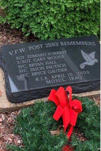 V.F.W. POST 2593 REMEMBERS WAWR MEMORIAL TABLET