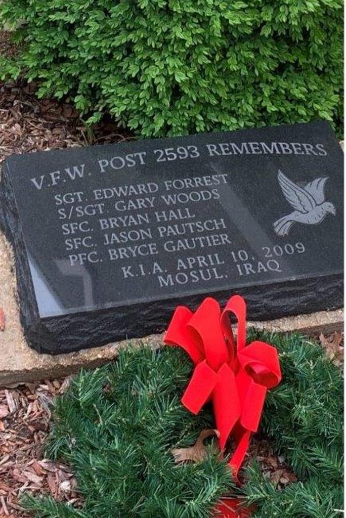 V.F.W. POST 2593 REMEMBERS WAWR MEMORIAL TABLET