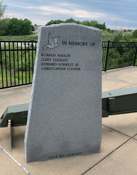 V.F.W. POST 2593 POW MIA WAR MEMORIAL BACK