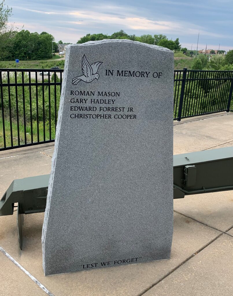 V.F.W. POST 2593 POW MIA WAR MEMORIAL BACK