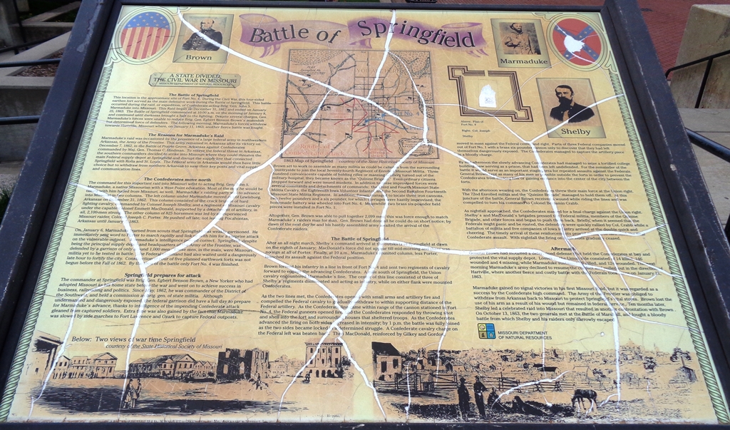 BATTLE OF SPRINGFIELD A STATE DIVIDED MEMORIAL PANEL