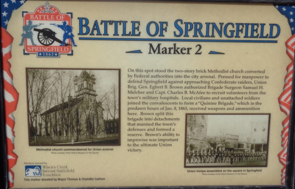 BATTLE OF SPRINGFIELD MARKER 2 MEMORIAL PANEL