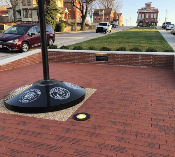 HERMANN VETERANS MEMORIAL FLAGPOLE BASE