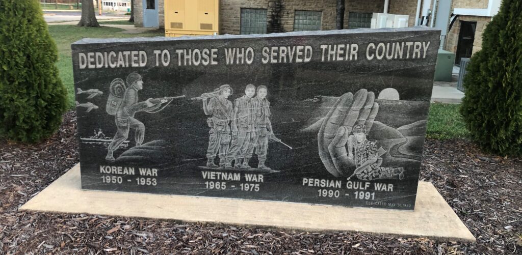 DEDICATED TO THOSE WHO SERVED THEIR COUNTRY WAR MEMORIAL