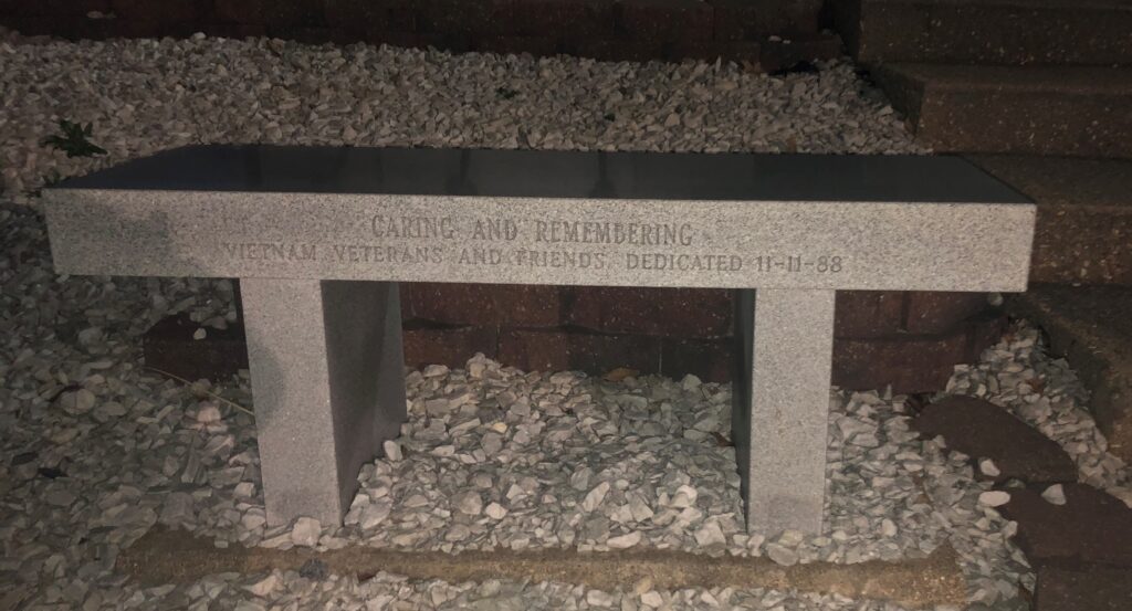 CARING AND REMEMBERING MEMORIAL BENCH