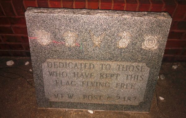 V.F.W. POST 2482 FLAG FLYING FREE MEMORIAL