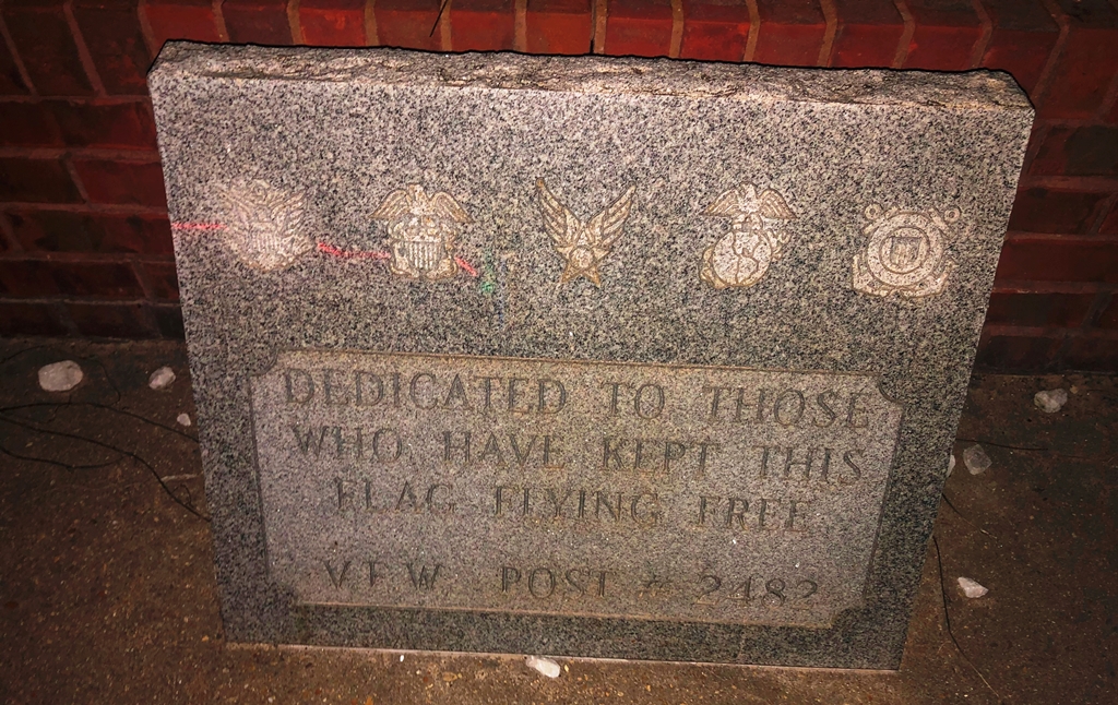 V.F.W. POST 2482 FLAG FLYING FREE MEMORIAL