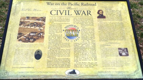 WAR ON THE PACIFIC RAILROAD MEMORIAL PANEL