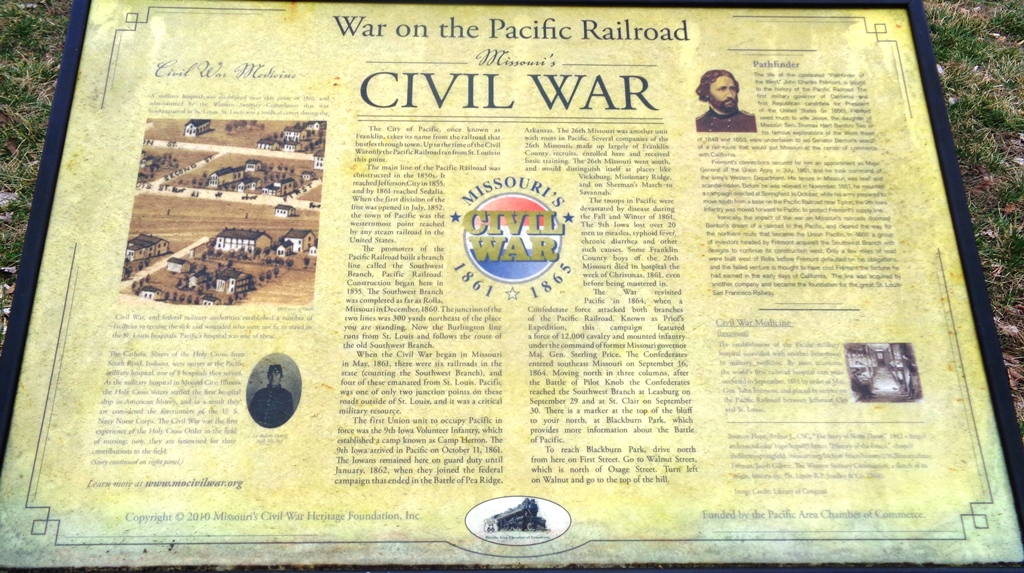 WAR ON THE PACIFIC RAILROAD MEMORIAL PANEL