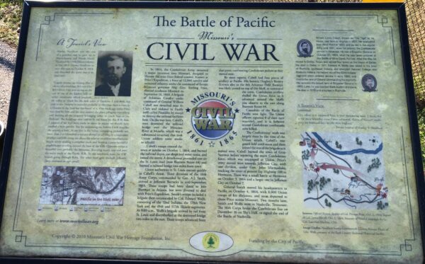 THE BATTLE OF PACIFIC CIVIL WAR MEMORIAL PLAQUE