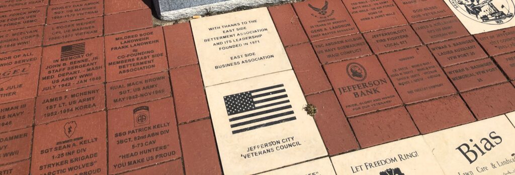 JEFFERSON CITY VETERANS COUNCIL MEMORIAL BRICKS