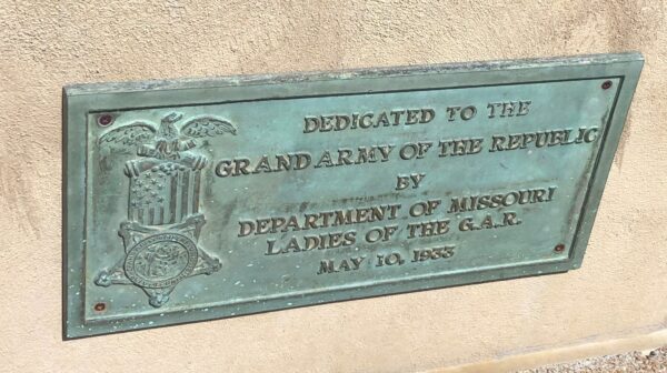 DEPARTMENT OF MISSOURI GRAND ARMY OF THE REPUBLIC MEMORIAL PLAQUE A