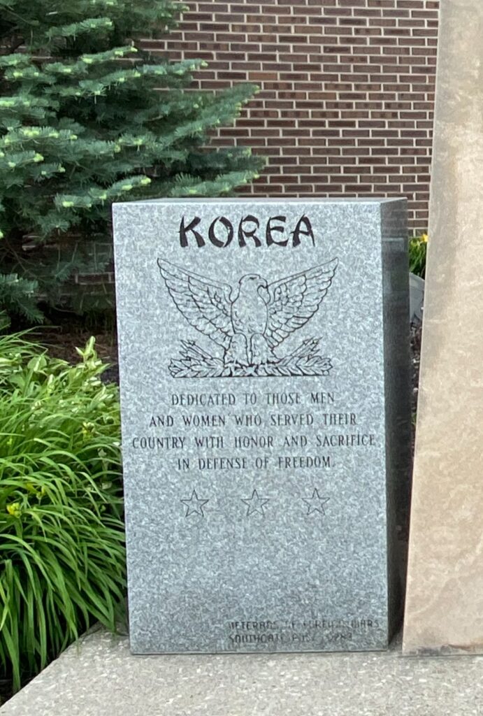 AMERICAN LEGION SUPREME SACRIFICE MEMORIAL LEFT STONE