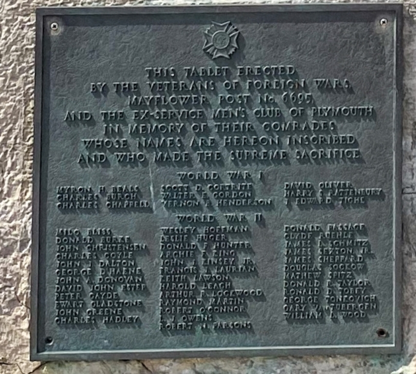 V,F,W, POST 6695 SUPREME SACRIFICE MEMORIAL PLAQUE