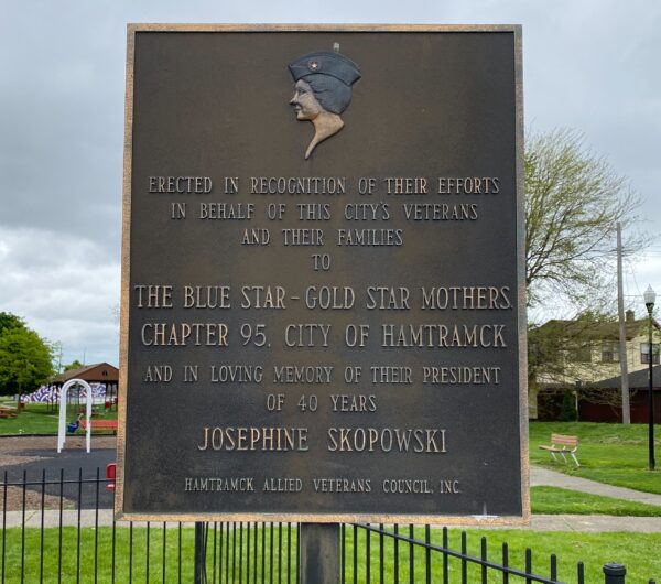 LOVING MEMORY OF THE PRESIDENT JOSEPHINE SKOPOWSK MEMORIAL PLAQUE