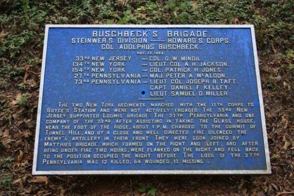 BUSCHBECK’S BRIGADE MEMORIAL PLAQUE II